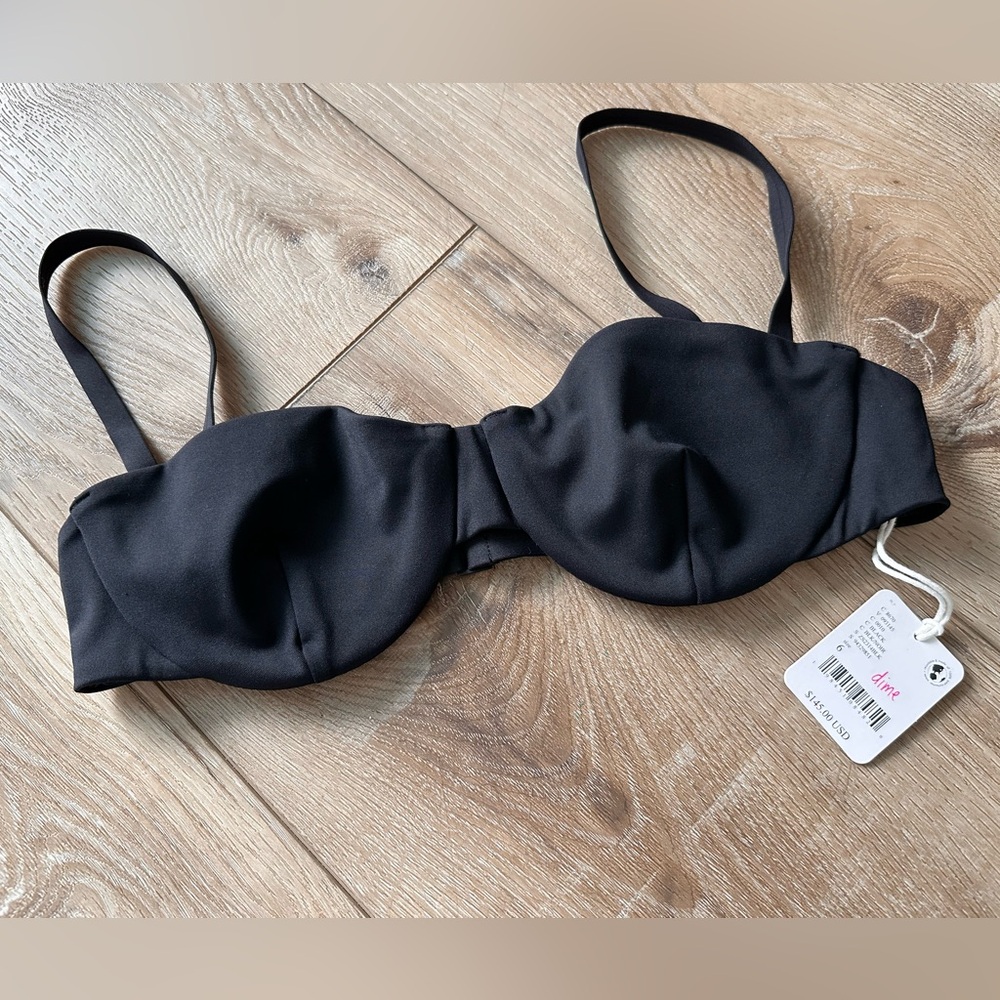 🆕 Free People X ZIAH Balconette Bikini Top in Black